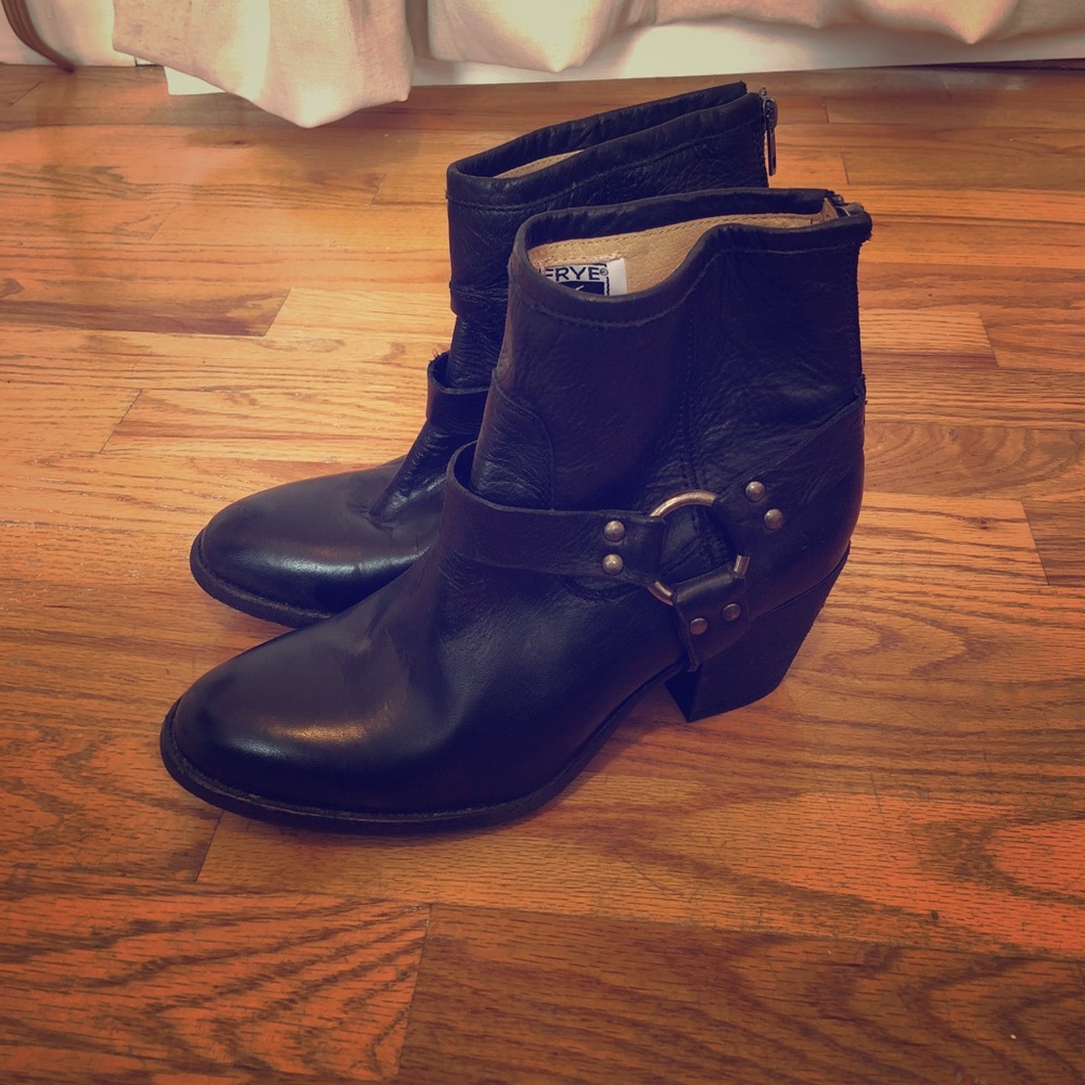 Frye Tabitha harness boots